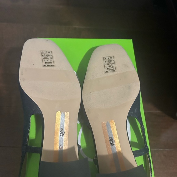 Sam Edelman Tarra Slingback Heels Blue New S 6 - Picture 7 of 10